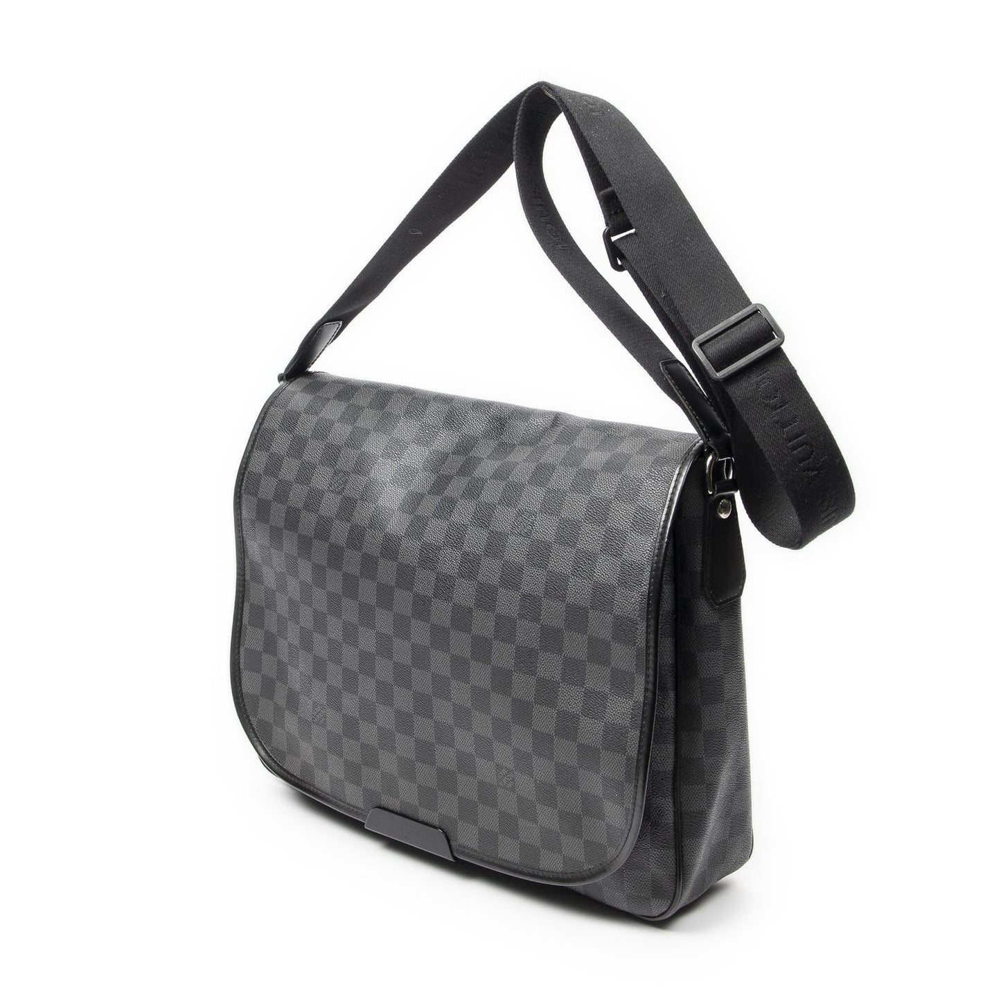 Louis Vuitton Daniel Black Gray Damier Graphite Messenger Bag — view 2