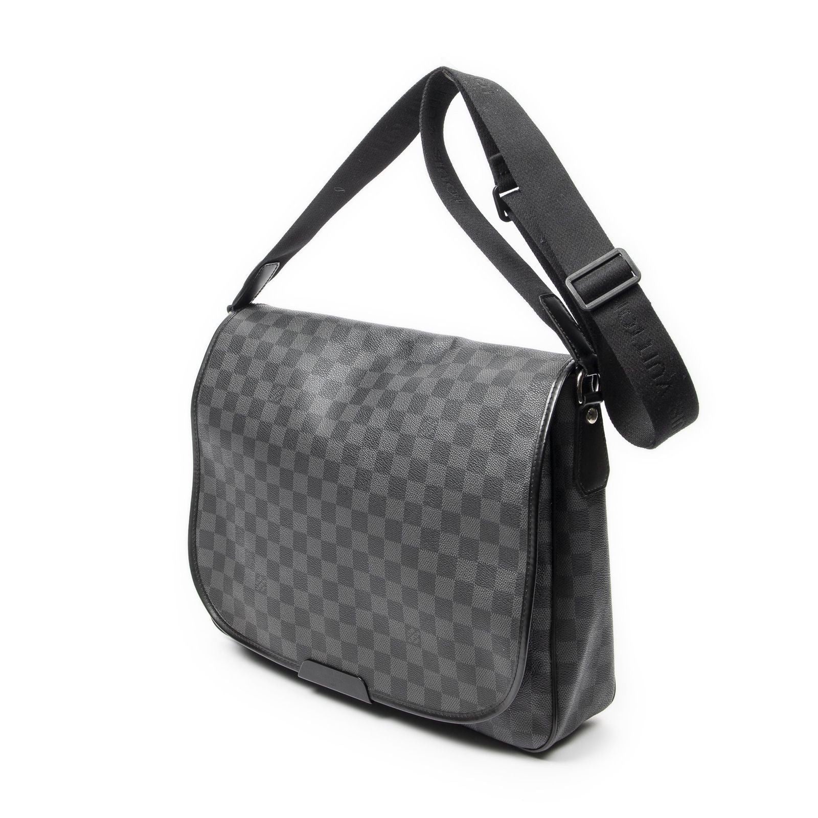 Louis Vuitton Daniel Black Gray Damier Graphite Messenger Bag — view 2