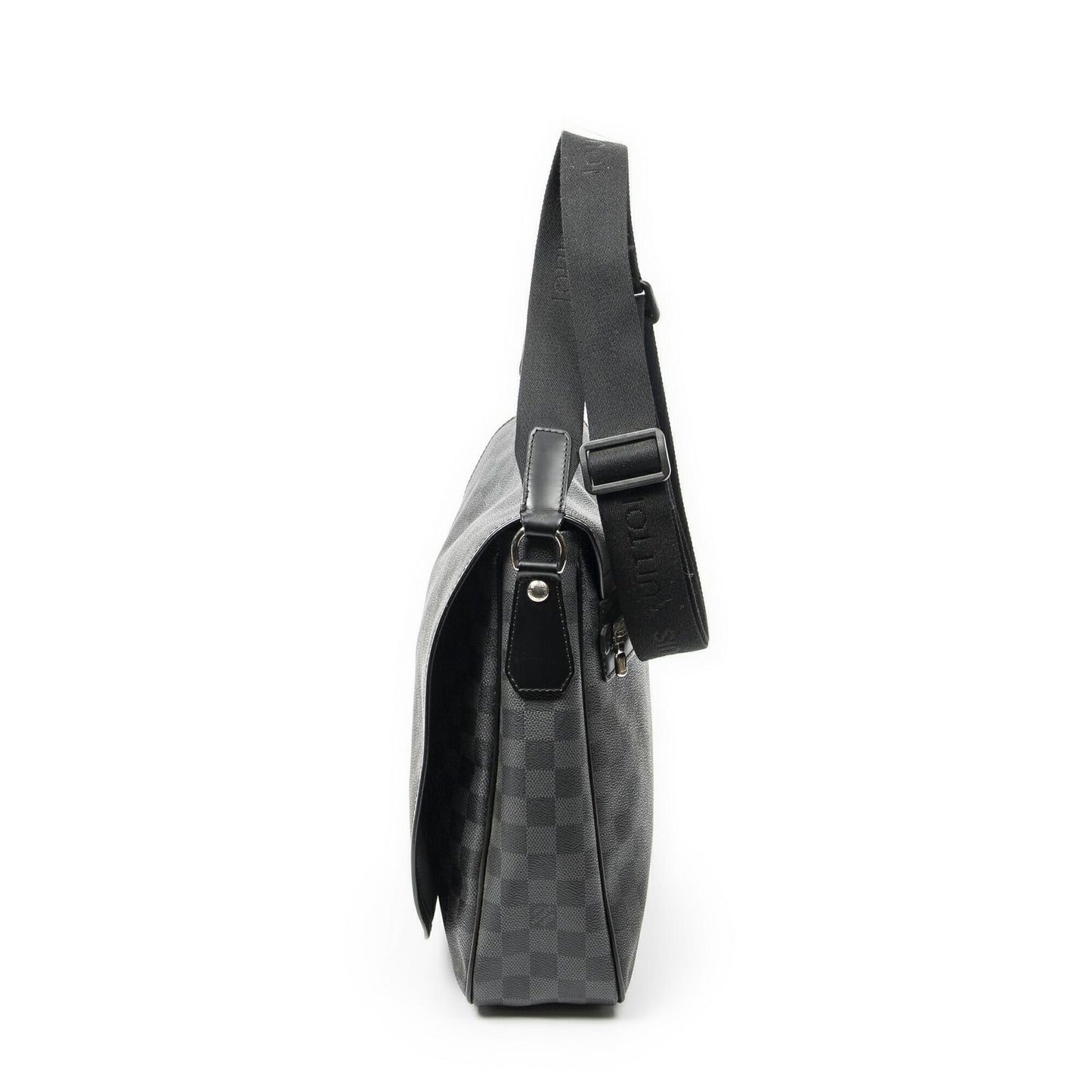 Louis Vuitton Daniel Black Gray Damier Graphite Messenger Bag — view 3