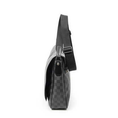 Louis Vuitton Daniel Black Gray Damier Graphite Messenger Bag — view 3