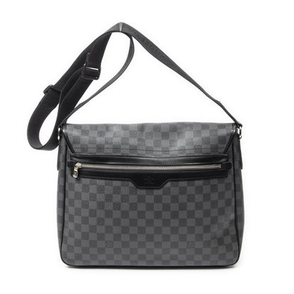 Louis Vuitton Daniel Black Gray Damier Graphite Messenger Bag — view 5