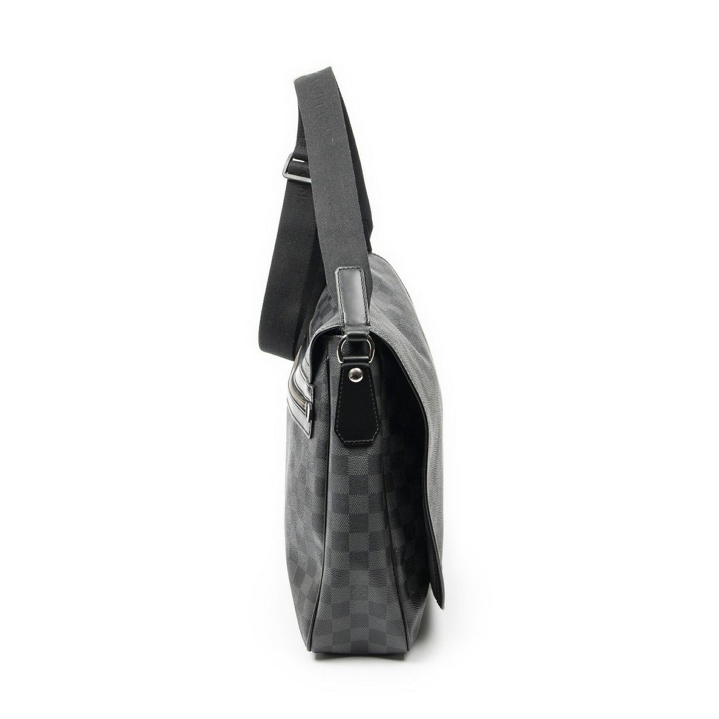 Louis Vuitton Daniel Black Gray Damier Graphite Messenger Bag — view 4