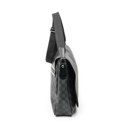 Louis Vuitton Daniel Black Gray Damier Graphite Messenger Bag — view 4
