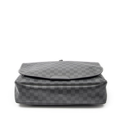 Louis Vuitton Daniel Black Gray Damier Graphite Messenger Bag — view 6