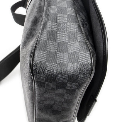 Louis Vuitton Daniel Black Gray Damier Graphite Messenger Bag — view 8