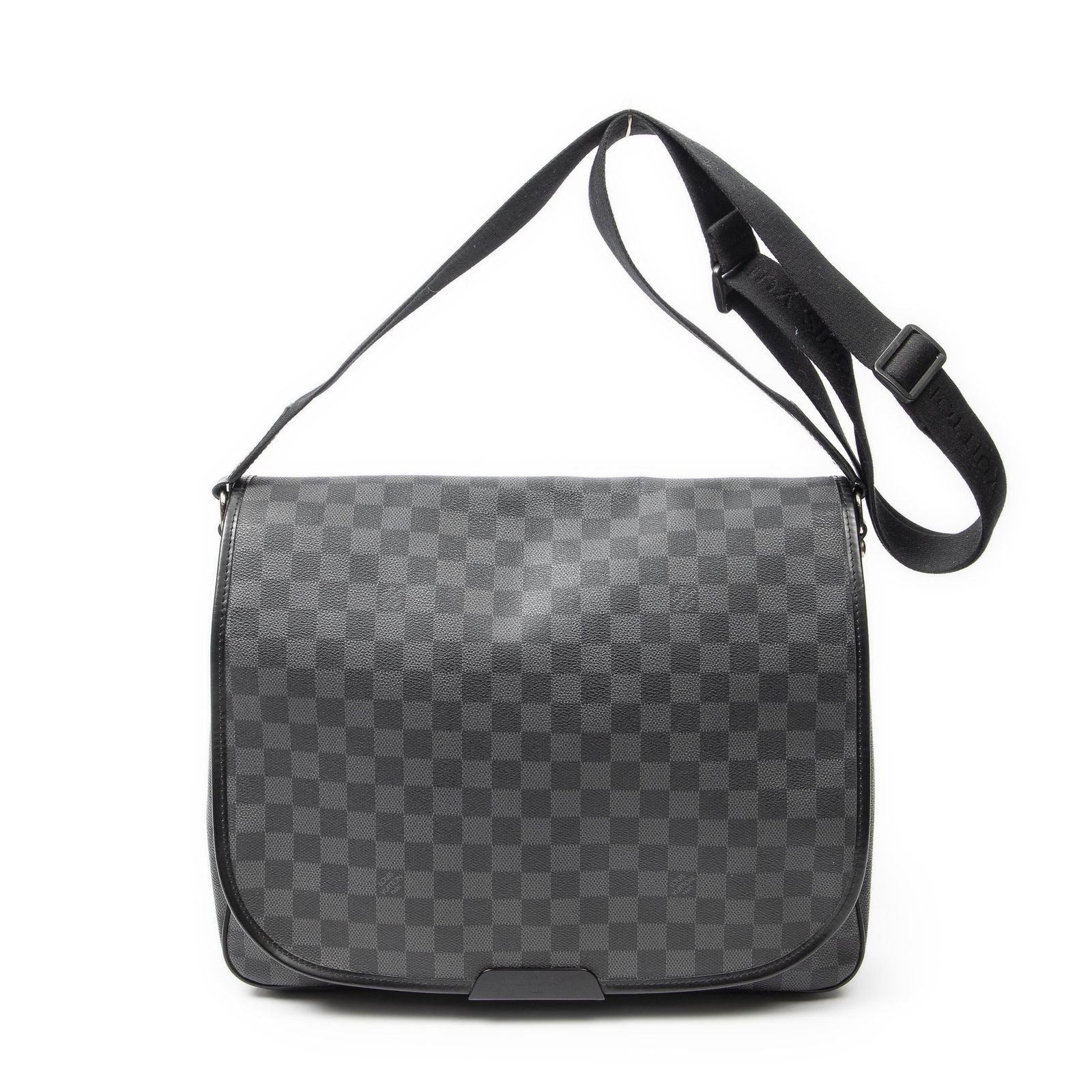 Louis Vuitton Daniel Black Gray Damier Graphite Messenger Bag