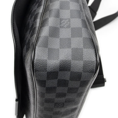 Louis Vuitton Daniel Black Gray Damier Graphite Messenger Bag — view 7