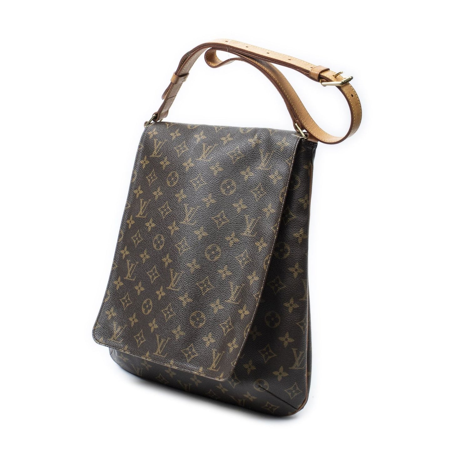 Louis Vuitton Musette Brown Monogram Canvas Messenger Bag — view 2