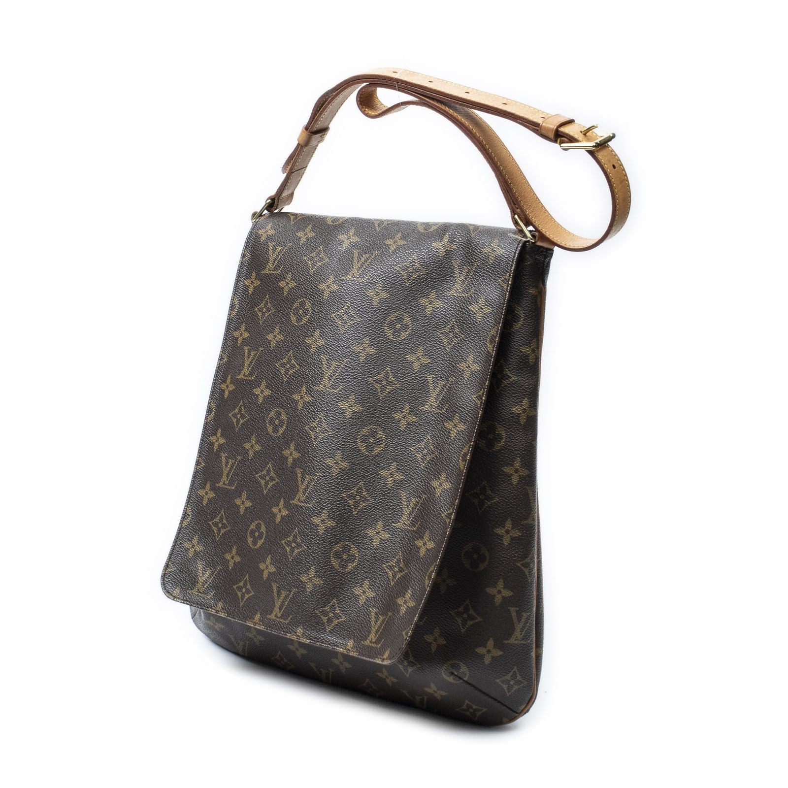 Louis Vuitton Musette Brown Monogram Canvas Messenger Bag — view 2