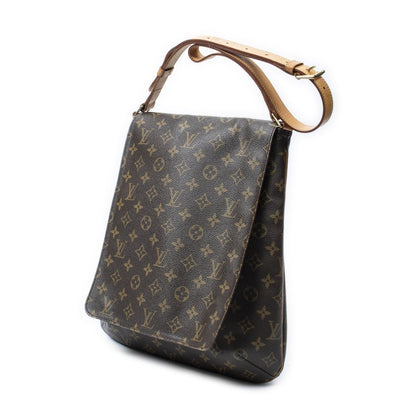 Louis Vuitton Musette Brown Monogram Canvas Messenger Bag — view 2