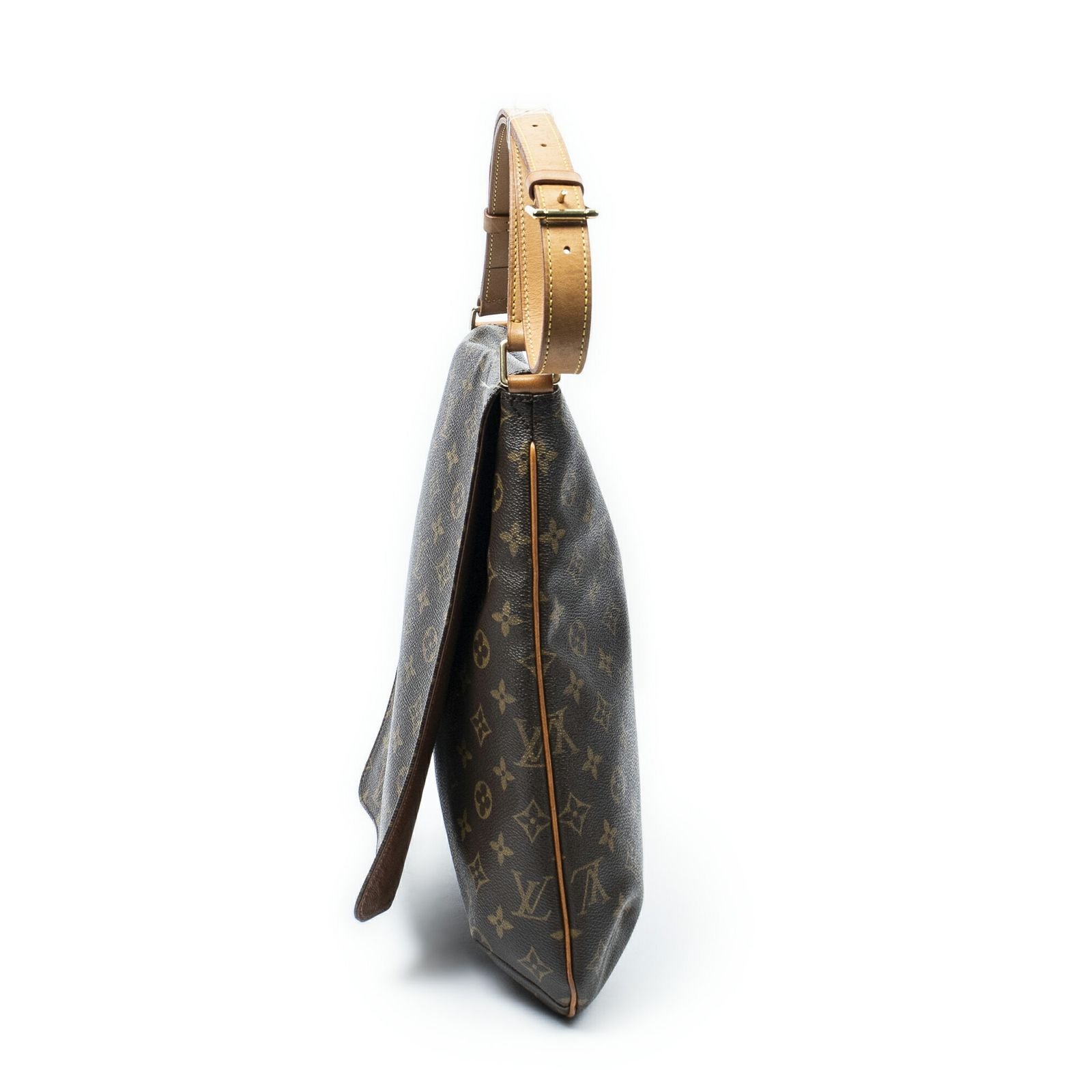 Louis Vuitton Musette Brown Monogram Canvas Messenger Bag — view 3