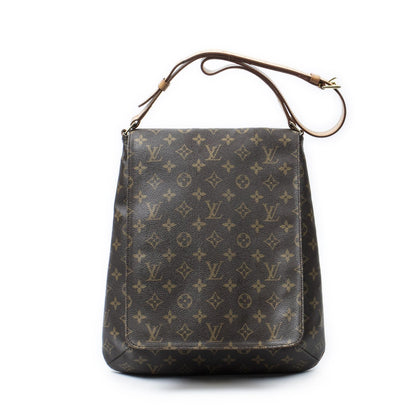 Louis Vuitton Musette Brown Monogram Canvas Messenger Bag