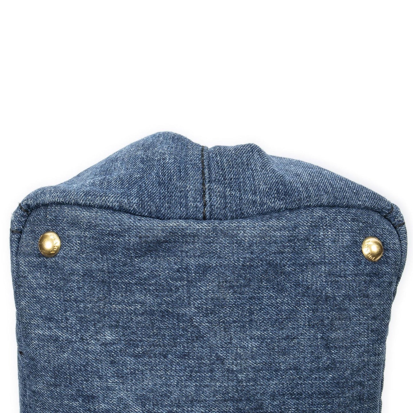 Prada Canapa Tote Blue Denim Canvas — view 7