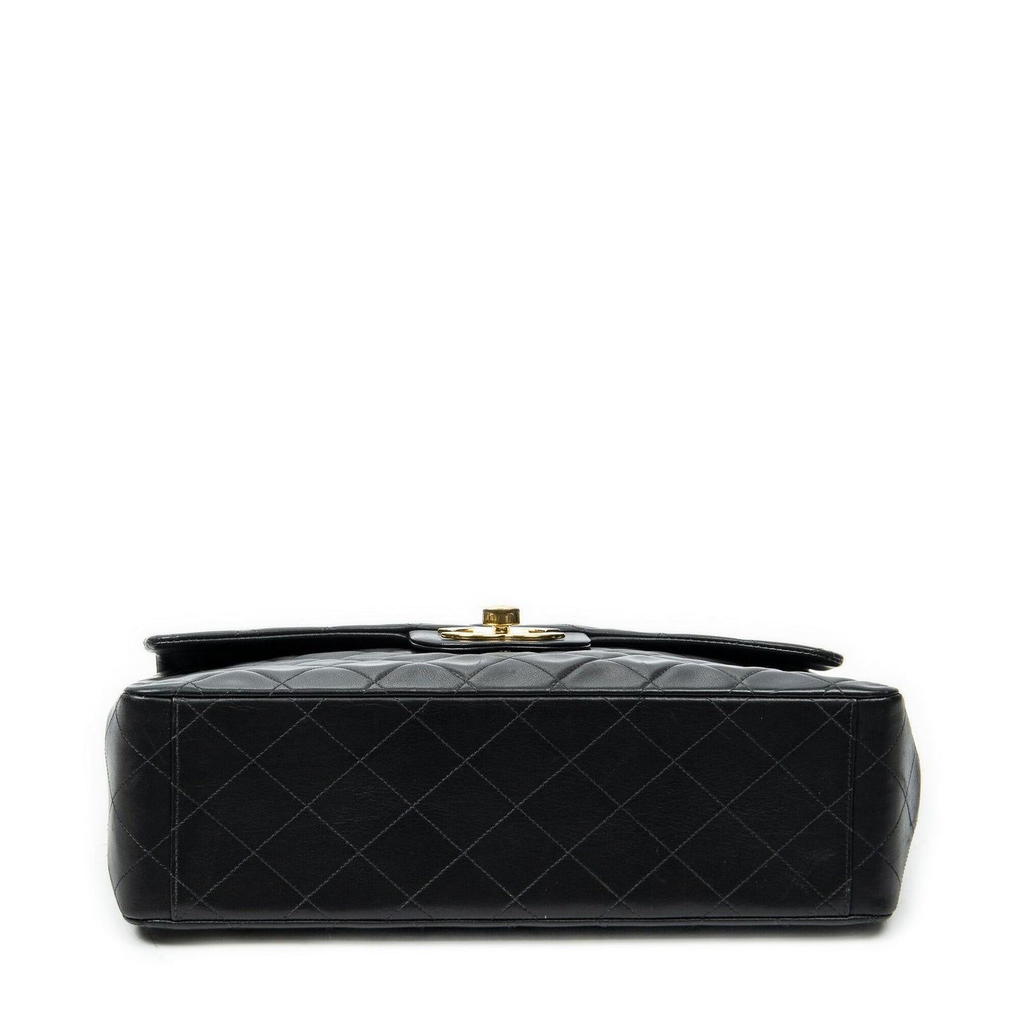 Chanel Maxi Jumbo XL Flap Black Quilted Lambskin Leather — view 6