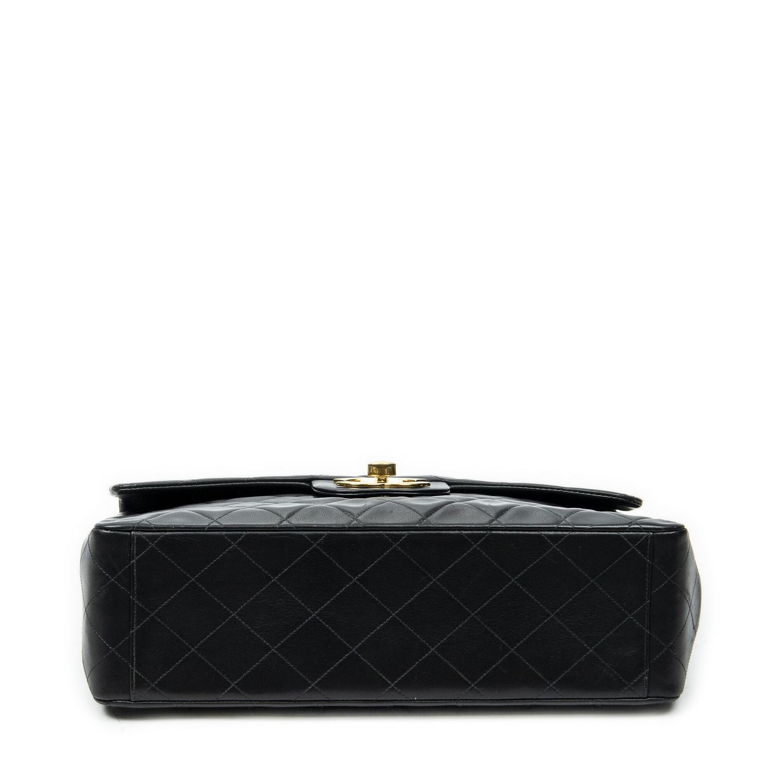 Chanel Maxi Jumbo XL Flap Black Quilted Lambskin Leather — view 6
