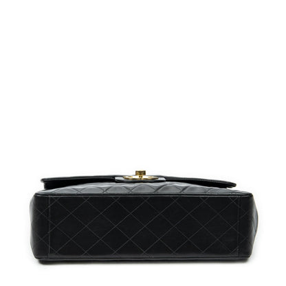 Chanel Maxi Jumbo XL Flap Black Quilted Lambskin Leather — view 6