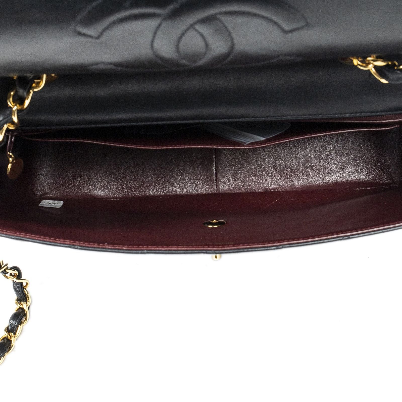 Chanel Maxi Jumbo XL Flap Black Quilted Lambskin Leather — view 9