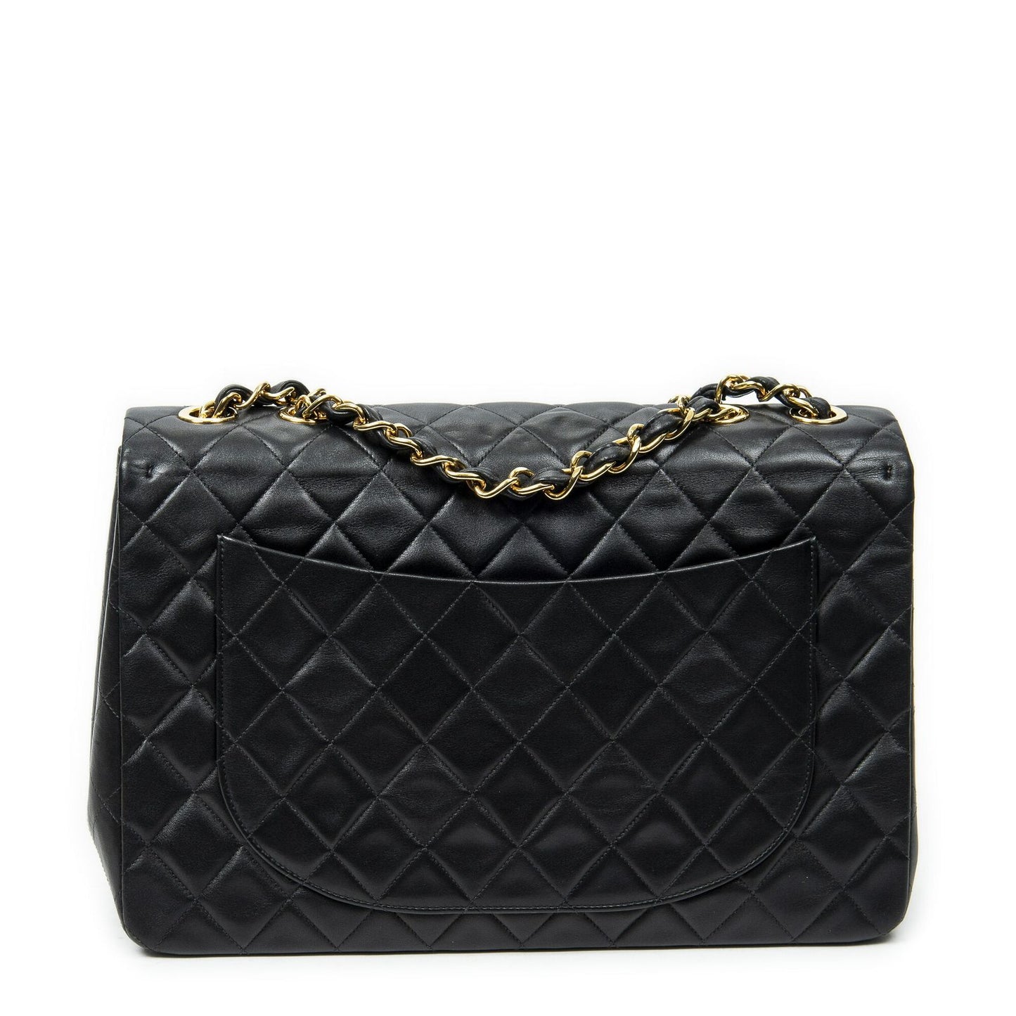 Chanel Maxi Jumbo XL Flap Black Quilted Lambskin Leather — view 5