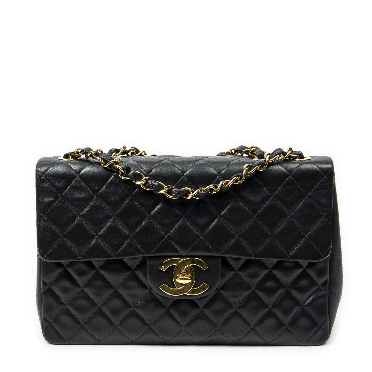 Chanel Maxi Jumbo XL Flap Black Quilted Lambskin Leather