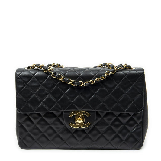 Chanel Maxi Jumbo XL Flap Black Quilted Lambskin Leather