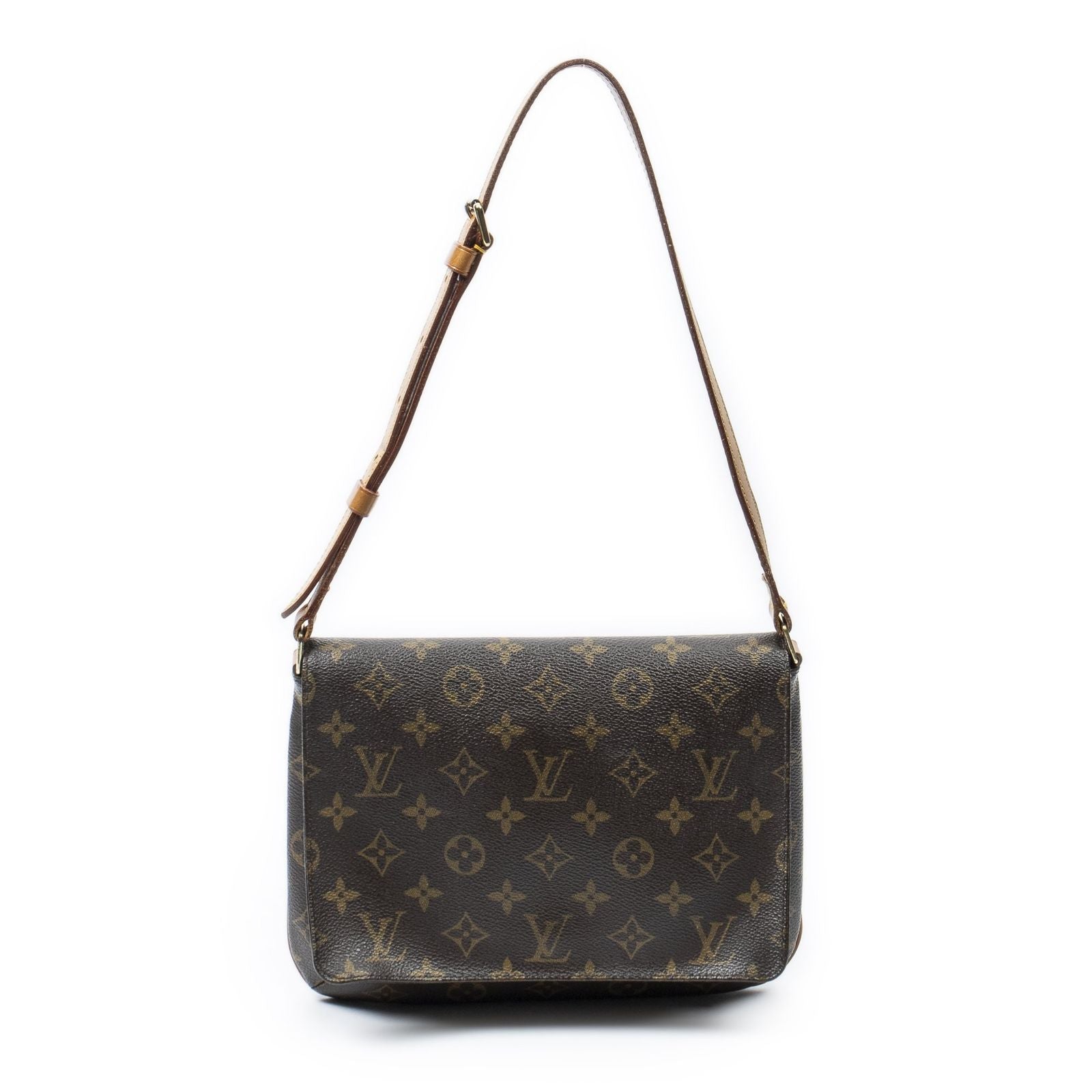 Louis Vuitton Musette Tango Brown Monogram Canvas Messenger Bag