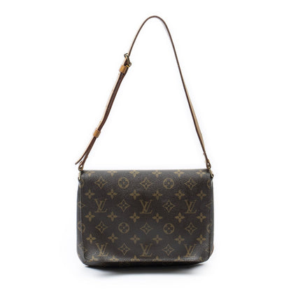 Louis Vuitton Musette Tango Brown Monogram Canvas Messenger Bag