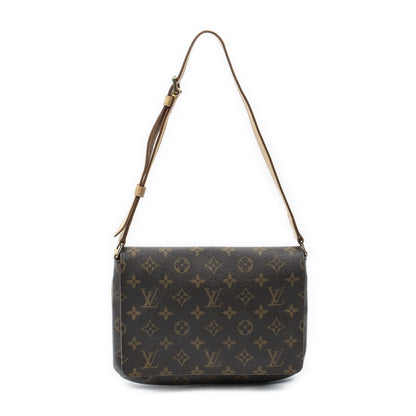 Louis Vuitton Musette Tango Brown Monogram Canvas Messenger Bag