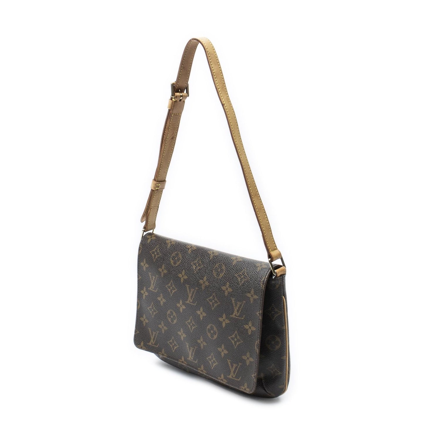 Louis Vuitton Musette Tango Brown Monogram Canvas Messenger Bag — view 2