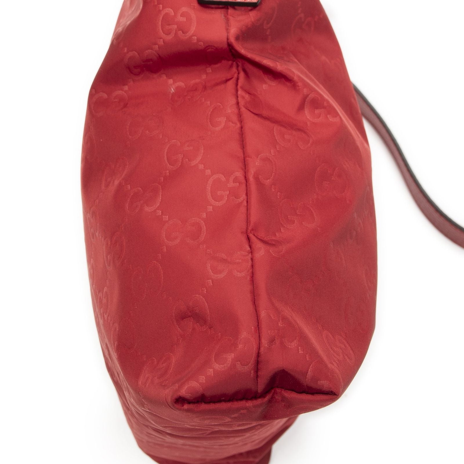 Gucci Square Zip Crossbody Red GG Nylon Canvas — view 8