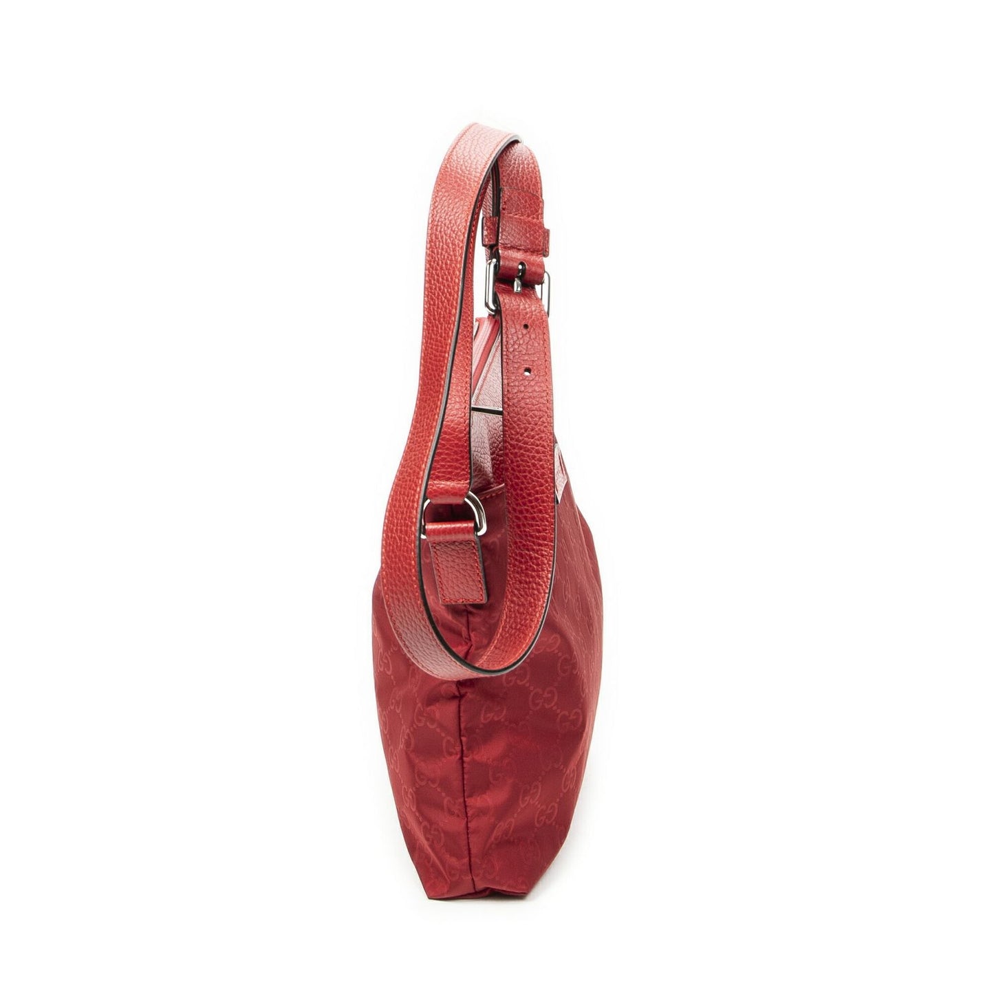 Gucci Square Zip Crossbody Red GG Nylon Canvas — view 4