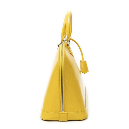 Louis Vuitton Alma Yellow Epi Handbag — view 4