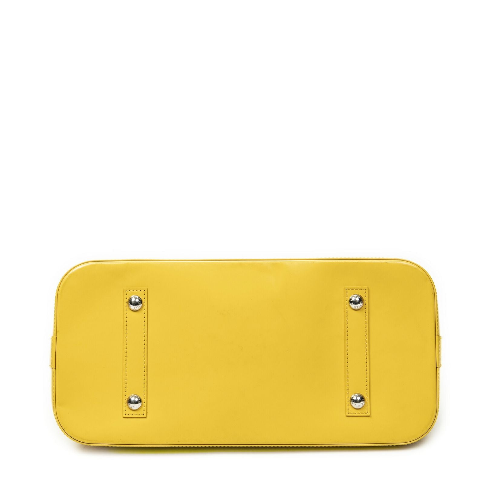 Louis Vuitton Alma Yellow Epi Handbag — view 6