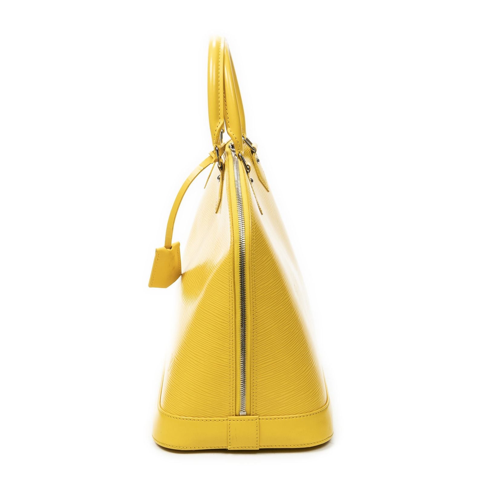 Louis Vuitton Alma Yellow Epi Handbag — view 3