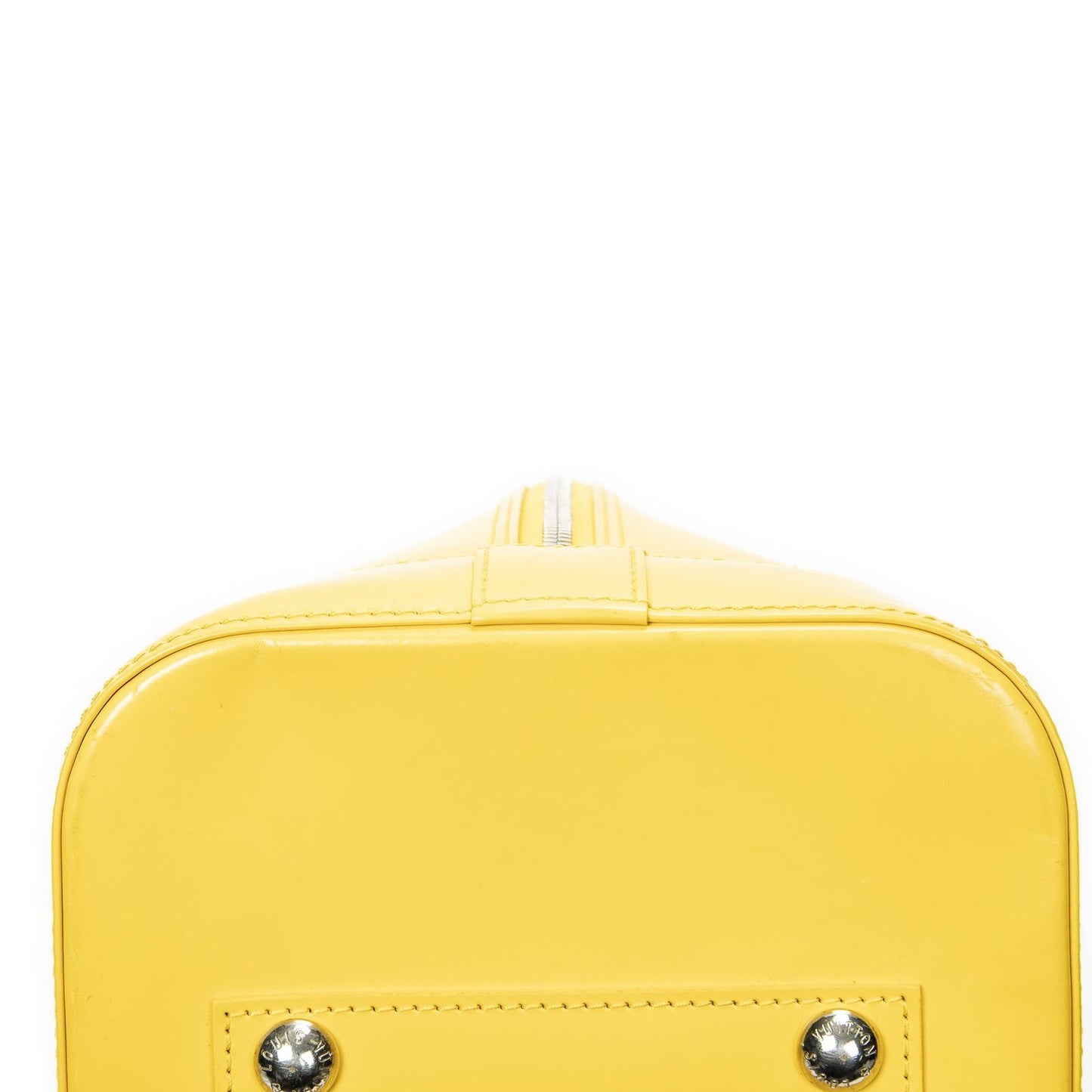 Louis Vuitton Alma Yellow Epi Handbag — view 8