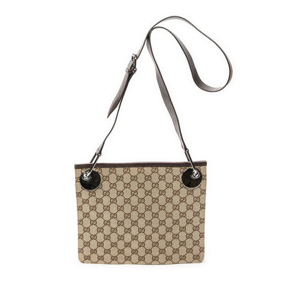 Gucci Eclipse Crossbody Shoulder Bag Beige Brown GG Canvas — view 5
