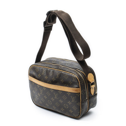 Louis Vuitton Reporter Brown Monogram Canvas Messenger Bag — view 2