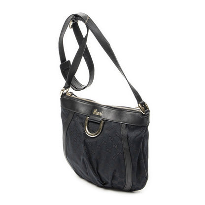 Gucci Abbey Shoulder Bag Black GG Canvas — view 2