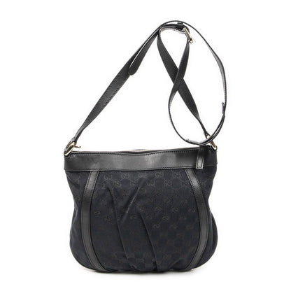 Gucci Abbey Shoulder Bag Black GG Canvas — view 5