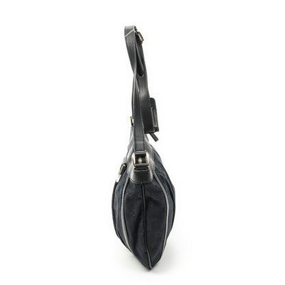 Gucci Abbey Shoulder Bag Black GG Canvas — view 3