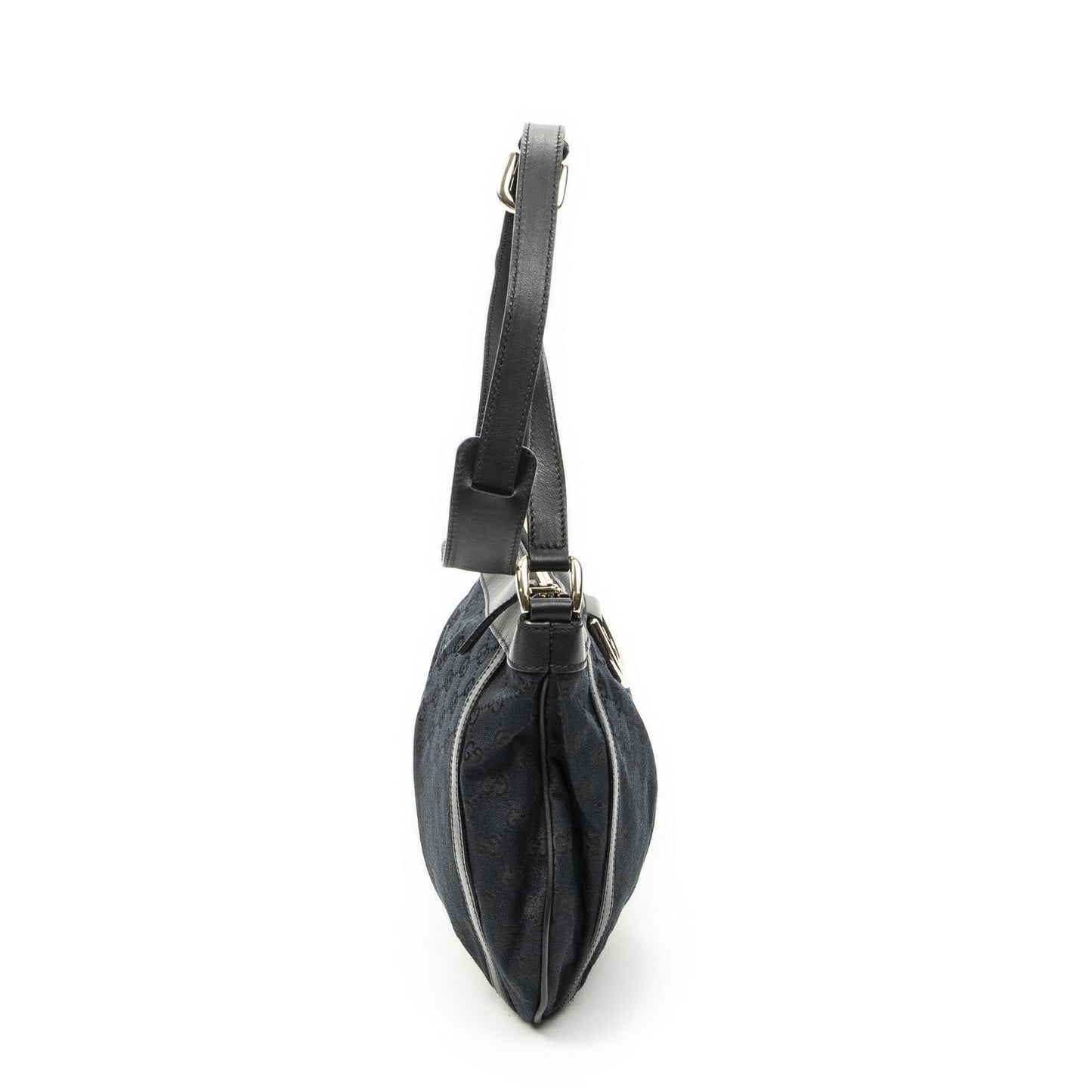 Gucci Abbey Shoulder Bag Black GG Canvas — view 4