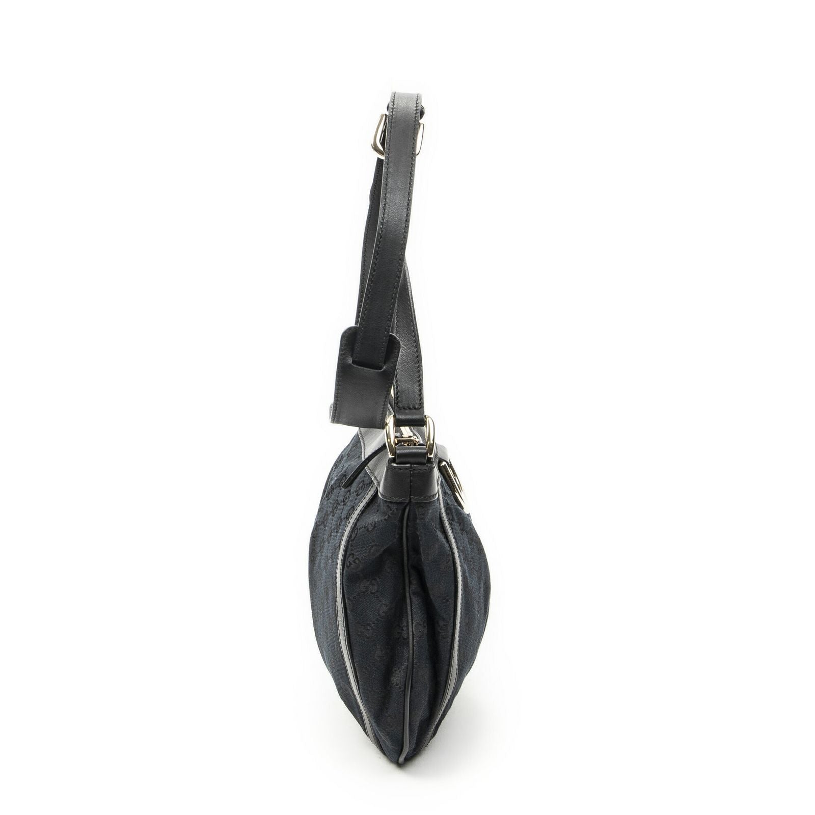 Gucci Abbey Shoulder Bag Black GG Canvas — view 4