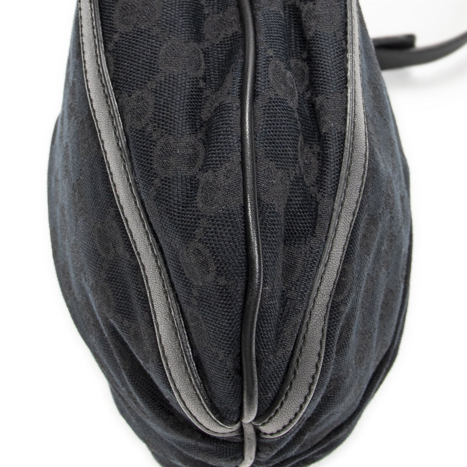 Gucci Abbey Shoulder Bag Black GG Canvas — view 7