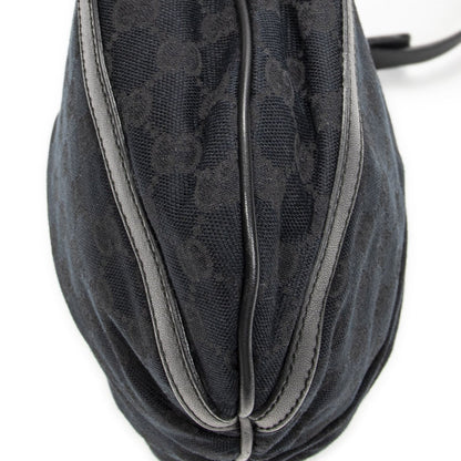 Gucci Abbey Shoulder Bag Black GG Canvas — view 7