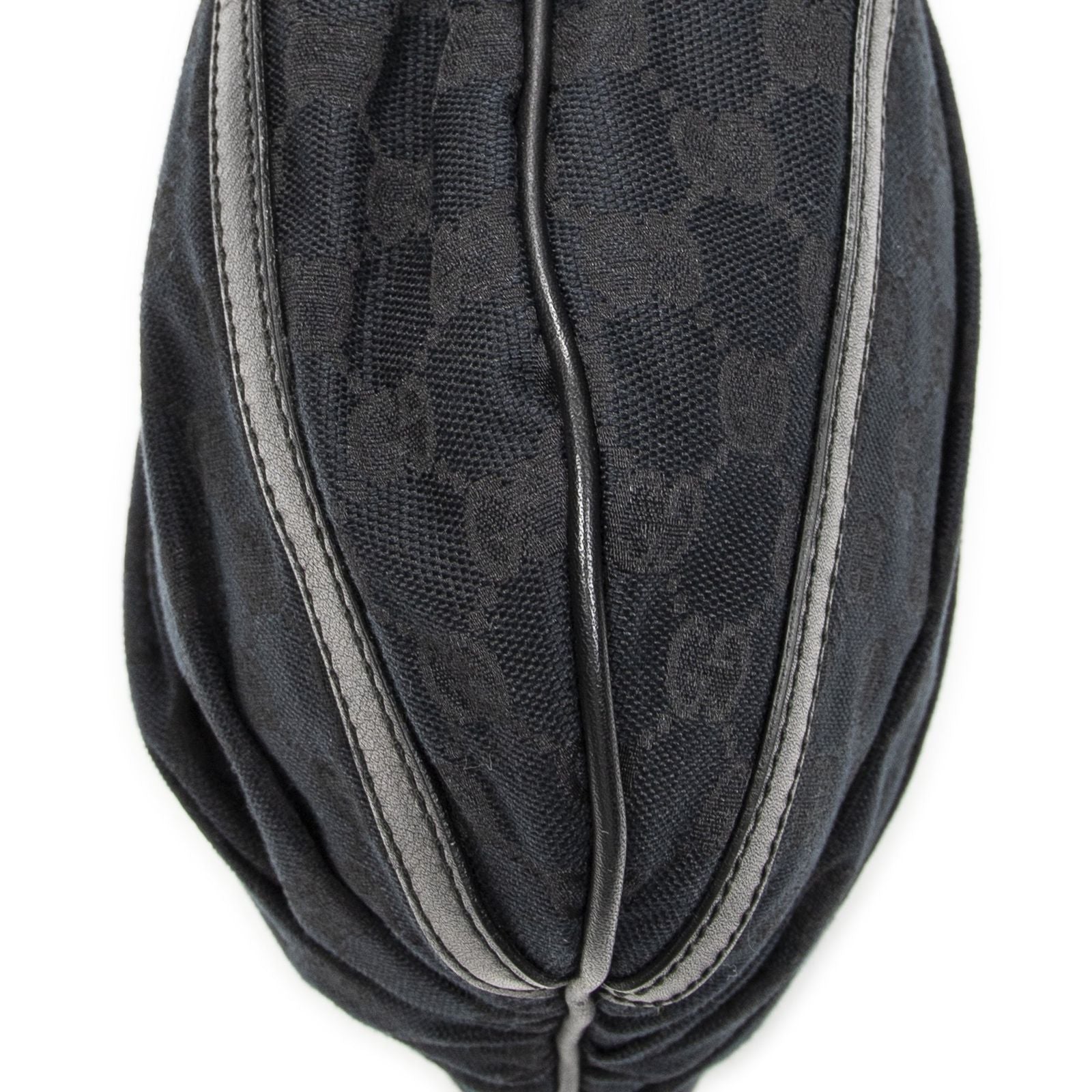 Gucci Abbey Shoulder Bag Black GG Canvas — view 8