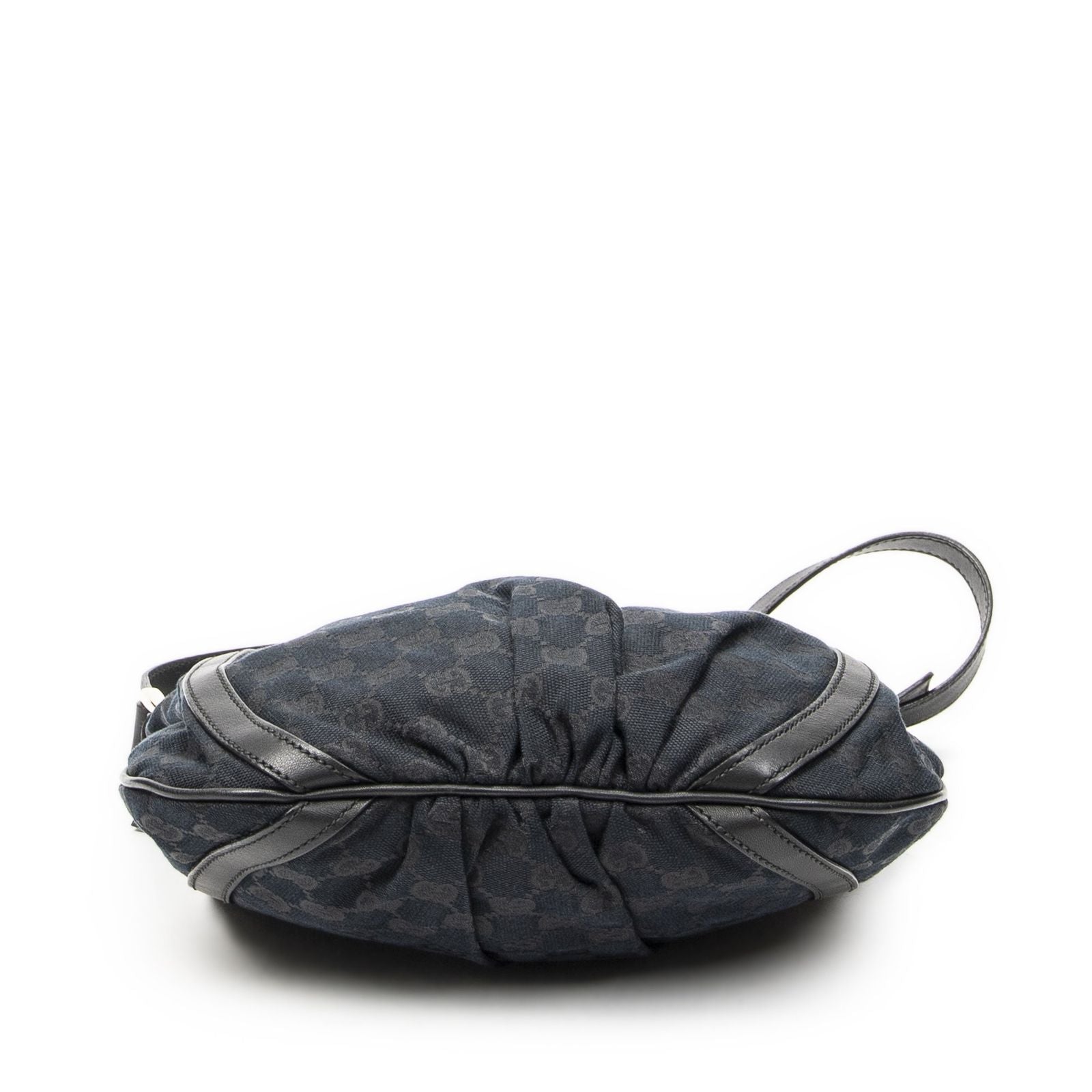 Gucci Abbey Shoulder Bag Black GG Canvas — view 6