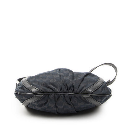 Gucci Abbey Shoulder Bag Black GG Canvas — view 6