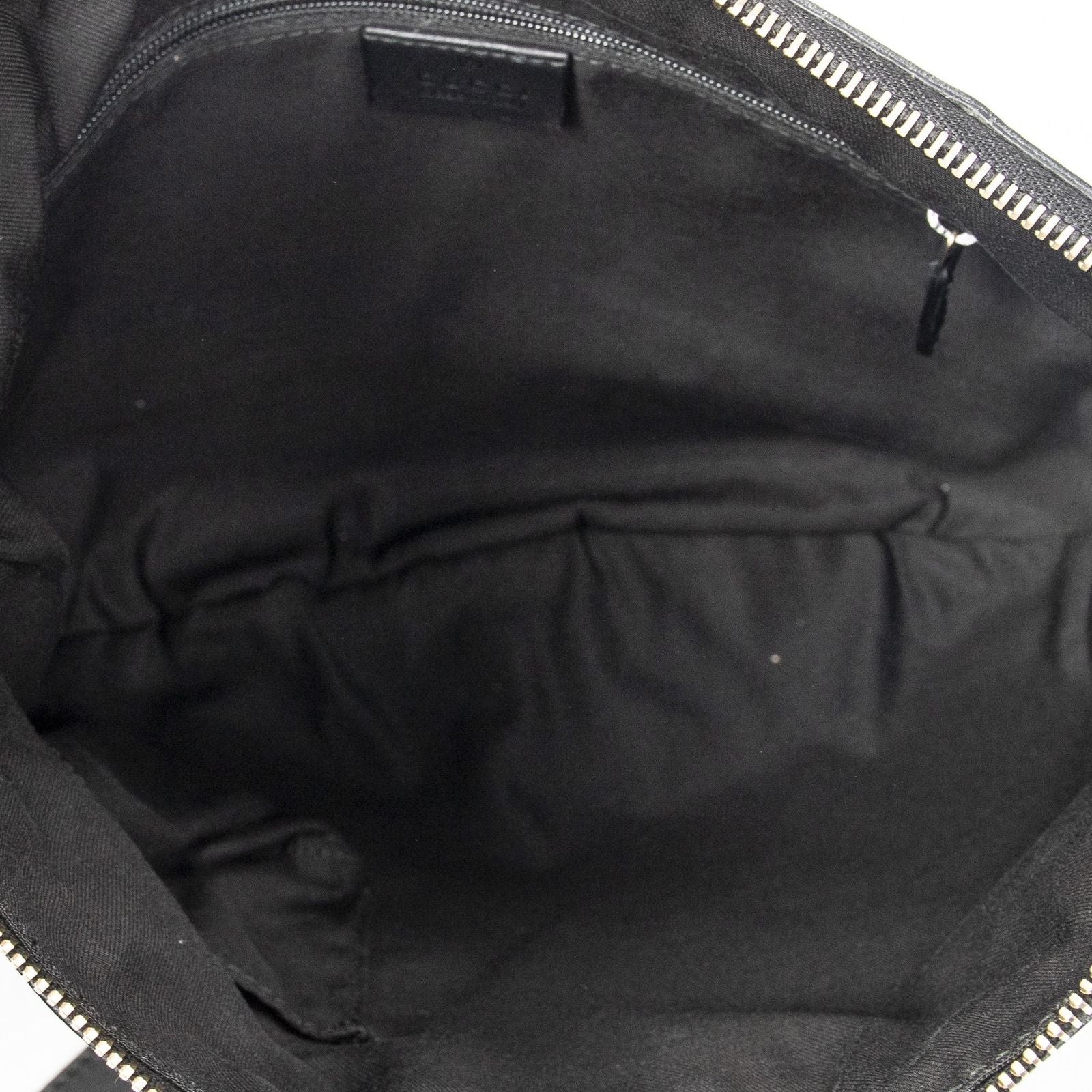 Gucci Abbey Shoulder Bag Black GG Canvas — view 9