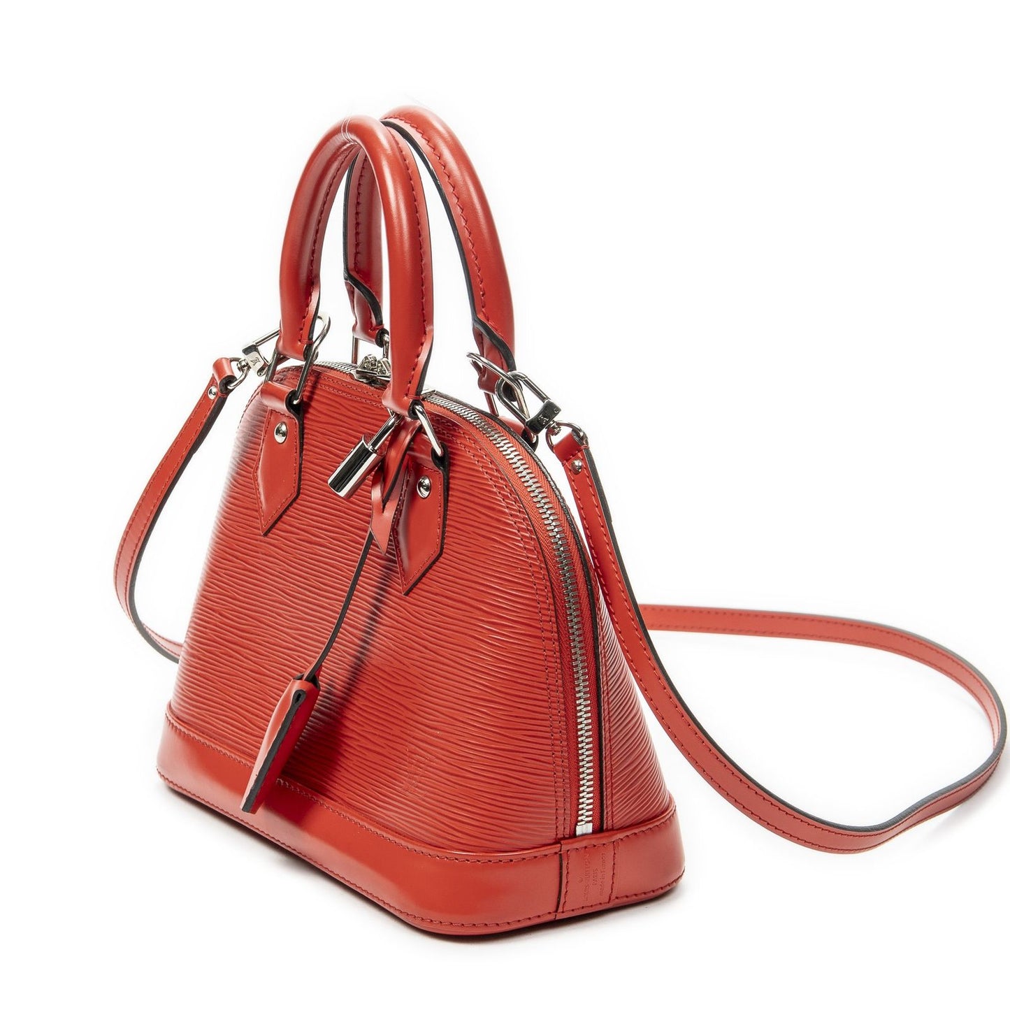 Louis Vuitton Alma Coquelicot Epi Handbag — view 2