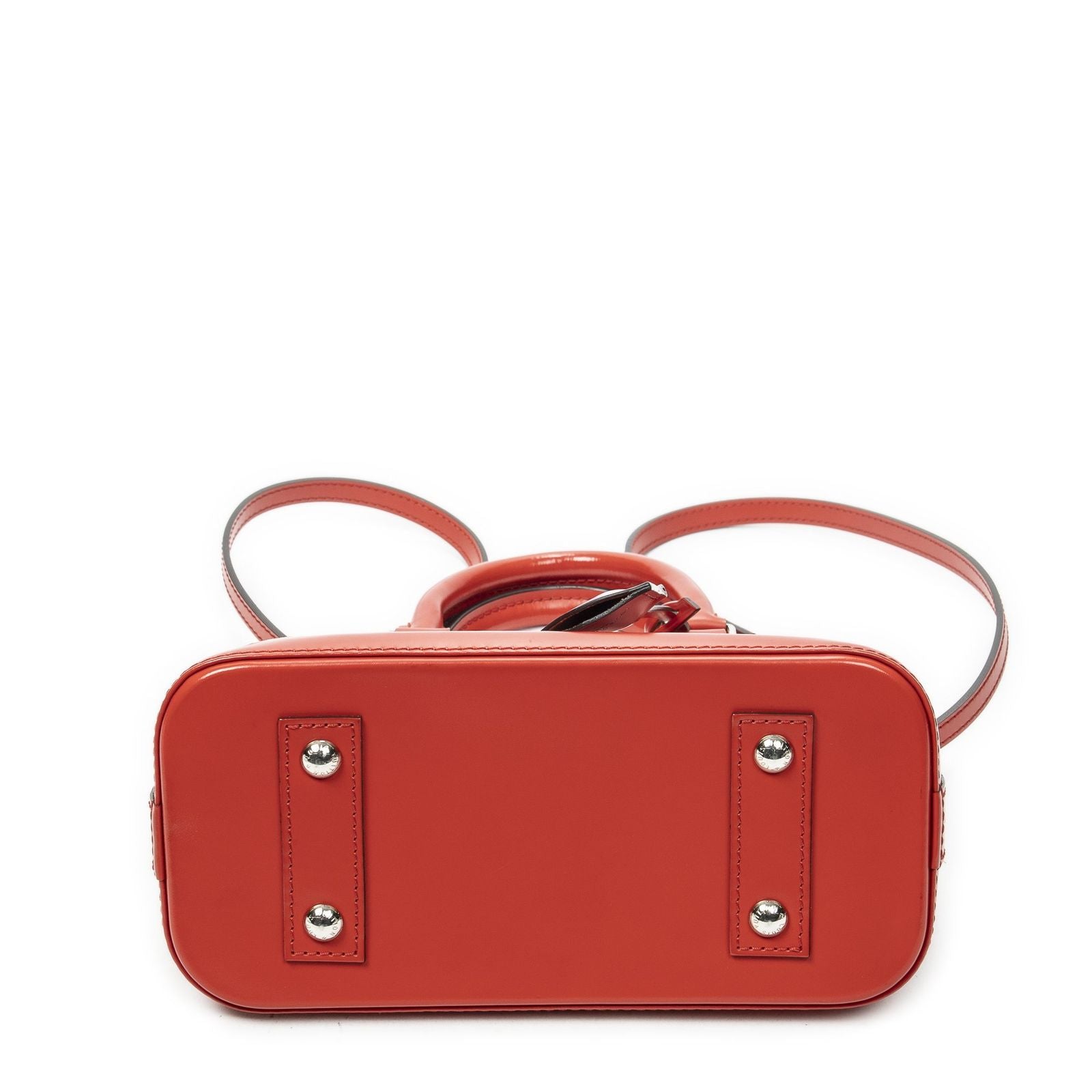 Louis Vuitton Alma Coquelicot Epi Handbag — view 6