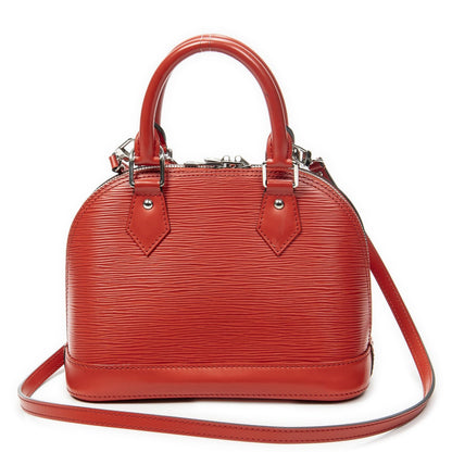 Louis Vuitton Alma Coquelicot Epi Handbag — view 5